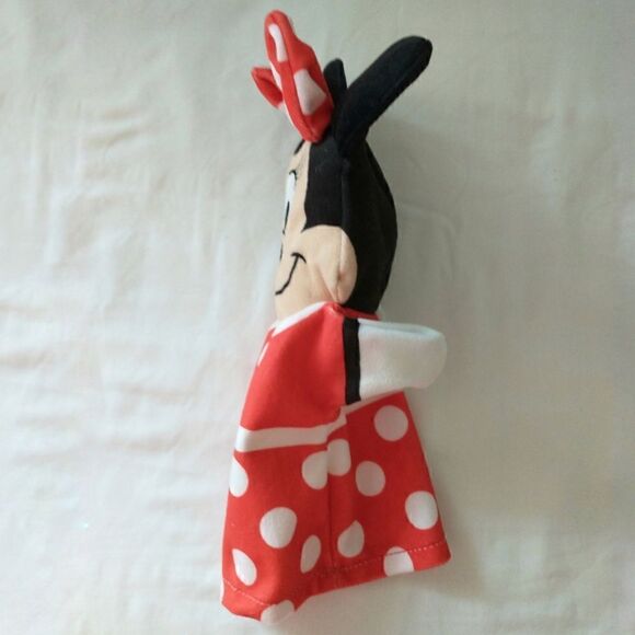 Melissa & Doug Minnie Mouse Puppet Hand Baby Kids Theatre Red White Polka Dot - Picture 2 of 15